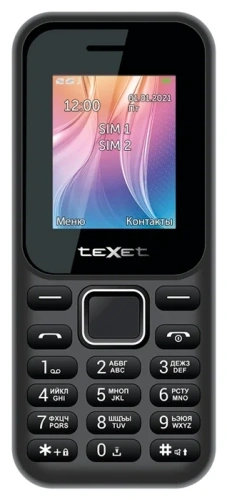 сертифицированный texet TM-123 Черный