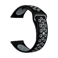 продажа Ремешок для Apple Watch Band 38/40mm Lyambda Alioth силиконовый черный/серый