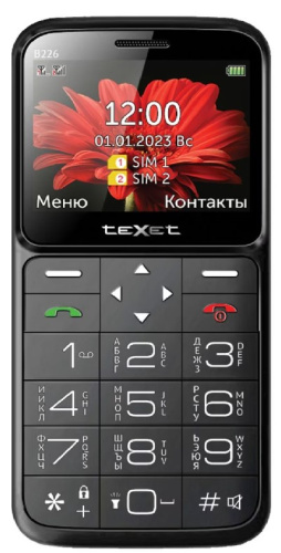 сертифицированный teXet TM-B226 Черный-красный