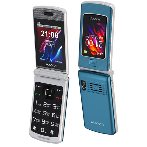 сертифицированный Maxvi E28 Голубой